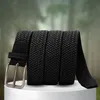 Elegante cintura elastica in tessuto nero solido Anteprima dell’immagine prodotto 5