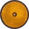 2x Reflektor Anhänger 85mm Orange Rund Seitenstraher Produktbild-Vorschau 2