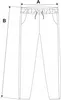 WOMEN'S DRESS PANTS Klassisch Schwarz Gerade Ohne Bund Produktbild-Vorschau 4