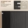 HOMCOM Credenza da cucina con piano di lavoro, 6 ante, nera Anteprima dell’immagine prodotto 7