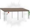 DELUKE® Gartenpavillon Pergola LYMP | 6x3 m Taupe Stoff | Produktbild-Vorschau 1