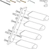 Relaxdays Katzentreppe, Wand, Katzenleiter 4 Stufen, HBT: Produktbild-Vorschau 8