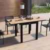 Outsunny tuintafel, eettafel voor 6 personen, uitschuifbare Productafbeelding-voorbeeld 2