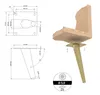 Metallfuß aus Stahl 10 CM schräg, Sofafuß, Schrankfuße, Produktbild-Vorschau 2