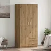 vidaXL Šatníková skriňa Artisan dub 80x52x180 cm materiál Náhľad obrázku produktu 2
