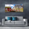 Acrylglasbilder 125x50 Wandbild Druck Häuser See Gebirge Produktbild-Vorschau 3