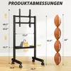 5Rcom Mobiler TV-Ständer für 32-70 Zoll Flachbildschirme, Produktbild-Vorschau 2