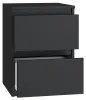 Topeshop M2 CZERŃ nightstand/bedside table 2 drawer(s) Anteprima dell’immagine prodotto 8