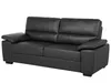 BELIANI Sofa Schwarz Kunstleder 3-Sitzer Zeitgenössisch Produktbild-Vorschau 4