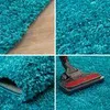 Teppich Wohnzimmer Hochflor Einfarbiges Design Langflor Produktbild-Vorschau 2