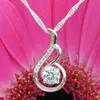 Anhänger mit violettem Zirkonia Crystal mit Singapurkette Produktbild-Vorschau 3