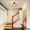 A hallway with a staircase and built-in storage. A ceiling light fixture is visible. Produktbild-Vorschau