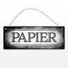 Papier Metallschild L in 10,5x28cm für die Mülltrennung im Produktbild-Vorschau 2