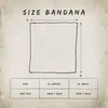 Bandana Tuch Paisley Muster 02 weiß schwarz quadratisches Produktbild-Vorschau 3