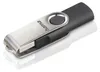 Hama USB-Stick Rotate, USB 2.0, 8GB, Schwarz/Silber Produktbild-Vorschau 1