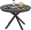 Runder Gartentisch Ø 118 cm mit Aluminiumrahmen für Balkon, Produktbild-Vorschau 6