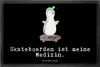 Mr. & Mrs. Panda fußmatte Pinguin Skateboarden 40 x 60 cm - Produktbild-Vorschau 1