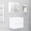 vidaXL Vanity Unit White 60x38,5x45 cm Dřevěný materiál Náhled obrázku produktu 2