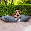4L Textil MOLLY Hundekissen Cord Grau waschbares Hundebett Produktbild-Vorschau 5