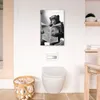 Wanddeko 40x60 cm - BadezimmerAffe mit Zeitung, Leinwand Produktbild-Vorschau 6