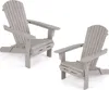 Two gray Adirondack chairs are shown against a white background. Produktbild-Vorschau