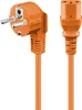 goobay Netzkabel Kaltgerätekabel abgewinkelt orange 2 m Anteprima dell’immagine prodotto 1