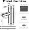 Rubinetto moderno per lavabo rubinetto per bagno rubinetto Anteprima dell’immagine prodotto 7