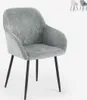 Sedia moderna in ciniglia con braccioli per sala da pranzo Anteprima dell’immagine prodotto 6