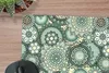 MuchoWow® Mauspad Mousepad Blumen - Grün - Muster 23x19 cm Produktbild-Vorschau 2