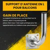 Extralink Support mural pour antenne 200 mm, acier Voir les images du produit 5