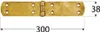 Kistenband mit vernietetem Stift gelb verzinkt 300x38x2,5mm Produktbild-Vorschau 4