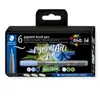 Staedtler Pigment Brush Pen "Blues & Greens" 6er Schachtel, Produktbild-Vorschau 2