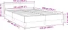 vidaXL Bettgestell ohne Matratze Dunkelgrau 120x200 cm Samt Produktbild-Vorschau 7