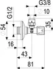 VIGOUR Design Eckventil 1/2'' verchromt Produktbild-Vorschau 5