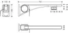 HEWI 802.50.42260 GU Stützklappgriff Basic,750 mm,links Produktbild-Vorschau 2