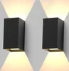 ZMH Led Wandleuchte 2ER Aussen Schwarz Wandlampe Modern Up Produktbild-Vorschau 1