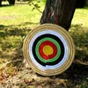 Zielscheibe aus Stroh 50cm | Strohscheibe | 5 Zielringe | Produktbild-Vorschau 3