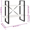 VidaXL 806453, Biały, Metal, Drewno, Drewno sosnowe, 800 Podgląd zdjęcia produktu 8