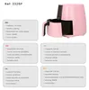 Friteuse à air chaud Jocca 3,8 L 1450 W Airfryer LED Touch Voir les images du produit 7