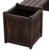 Kondela Gartenbank aus Holz mit Pflanzkästen Sasil - braun Produktbild-Vorschau 10