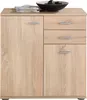 Kommode - Eiche Sonoma Nachbildung - B 71 cm - zwei Türen - Produktbild-Vorschau 2