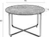 Housecraft Living Timpa Couchtisch Rund 70 cm Marmor Weiß/ Produktbild-Vorschau 6