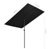 vidaXL Ombrellone con palo in alluminio 2x1,5 m nero Anteprima dell’immagine prodotto 13