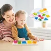Holzpuzzle Montessori Sensorik Sortierbrett – Lernspielzeug Produktbild-Vorschau 2