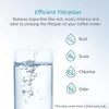 A glass of water with bubbles, next to icons and text describing efficient filtration. Náhled obrázku produktu