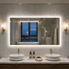 WISFOR LED Badspiegel 100x70 cm mit Beleuchtung Touch Produktbild-Vorschau 3