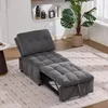 Merax Divano letto Divano letto con schienale regolabile e Anteprima dell’immagine prodotto 4