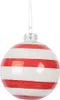 Clayre & Eef Weihnachtskugel Ø 8x8 cm Rot Rosa Glas Produktbild-Vorschau 2