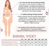 Steigenhöfer Vicky Dirndl Set Metall Herz Grau/Rosa 40 Produktbild-Vorschau 5