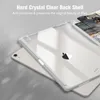 A clear case for an iPad Air is shown, with a marble-patterned iPad underneath. Produktbild-Vorschau
